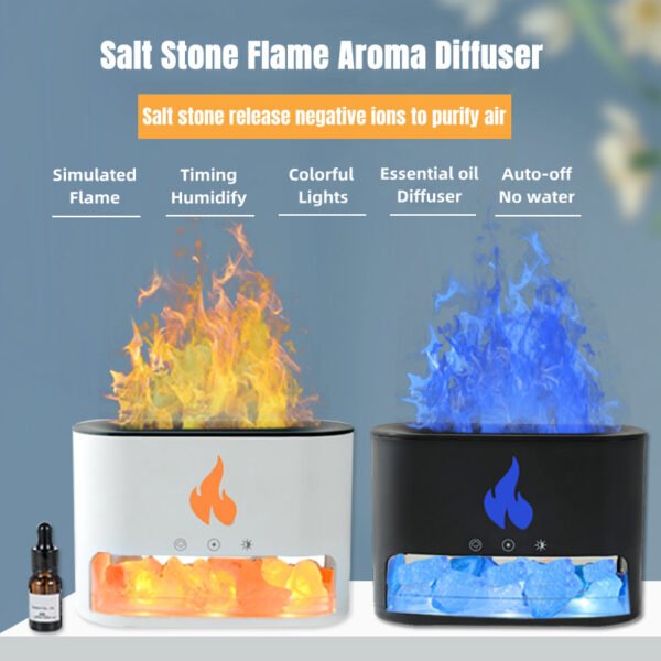 New Flame Humidifier Aromatherapy Machine Atmosphere Lamp